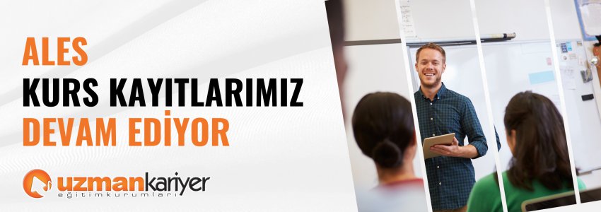 Uzman Kariyer - ALES Kursu 2022 Bahar Dönemi Gruplarımıza Avantajlı Fiyatlarla Kurs Kayıtlarımız Devam Ediyor