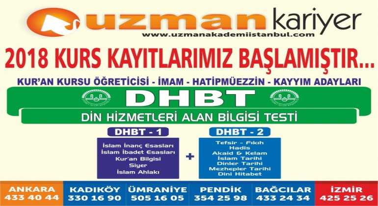 DHBT Kurs Kayıtlarımız Devam Ediyor.